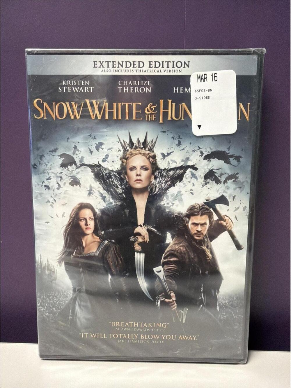 Snow White and the Huntsman (DVD, 2012, Extended Edition) NEW SEALED